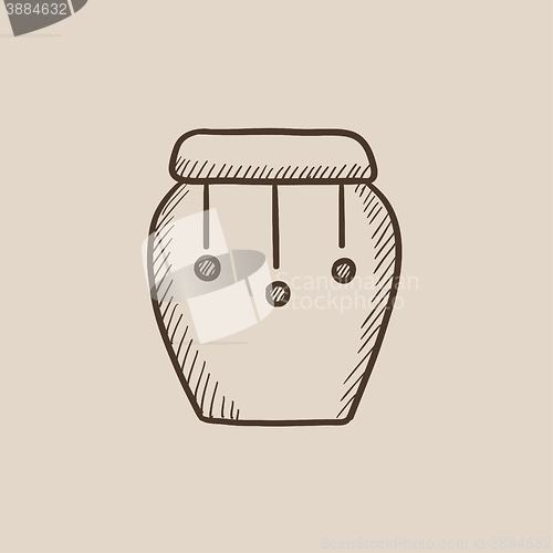 Image of Drum instrument sketch icon.