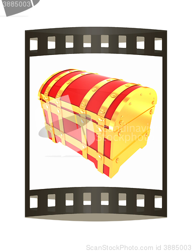 Image of cartoon chest. The film strip