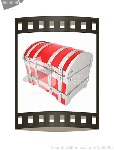 Image of cartoon chest. The film strip