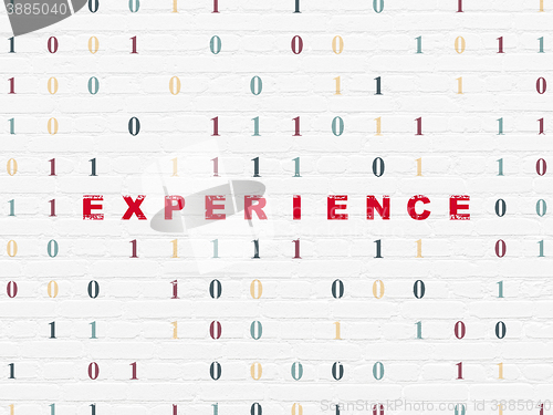 Image of Business concept: Experience on wall background