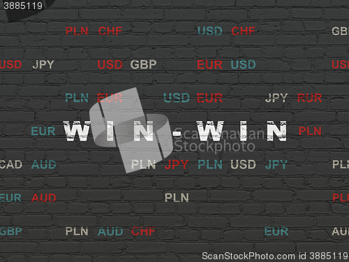 Image of Business concept: Win-Win on wall background