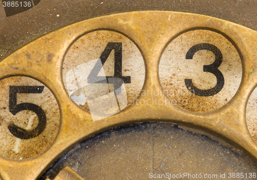 Image of Close up of Vintage phone dial - 4