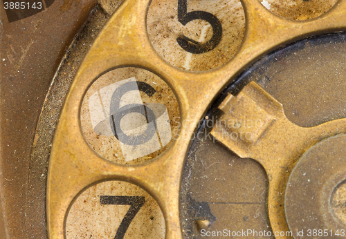 Image of Close up of Vintage phone dial - 6