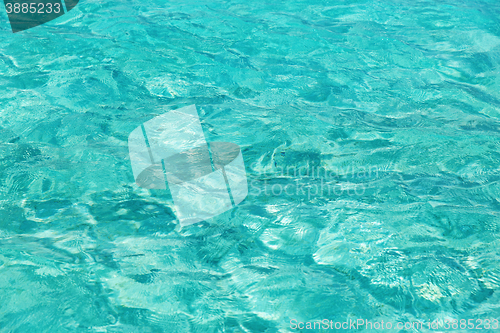 Image of sea or ocean blue transparent water