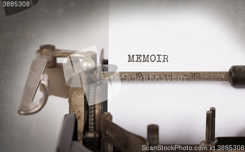 Image of Vintage typewriter - Memoir