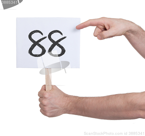 Image of Sign with a number, 88