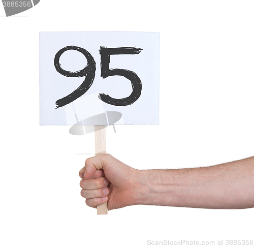 Image of Sign with a number, 95