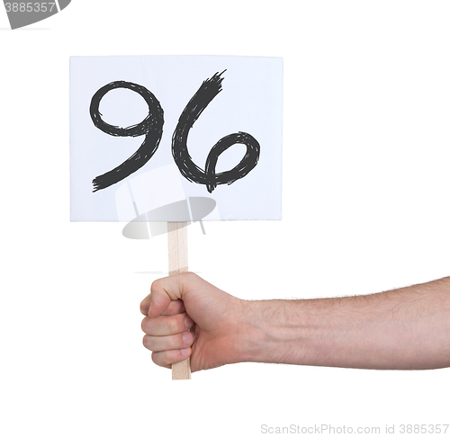 Image of Sign with a number, 96