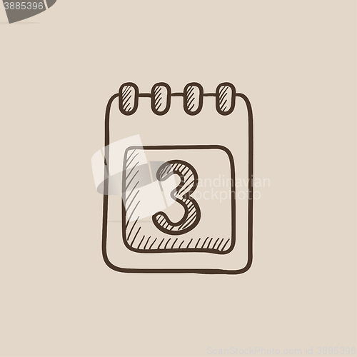 Image of Calendar sketch icon.