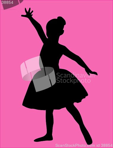 Image of little girl ballet dancer