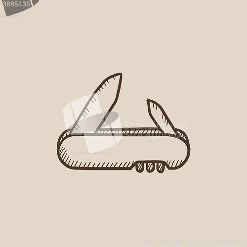 Image of Jackknife sketch icon.