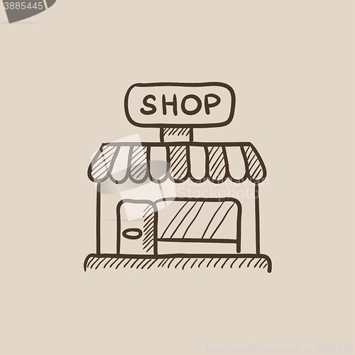 Image of Shop sketch icon.