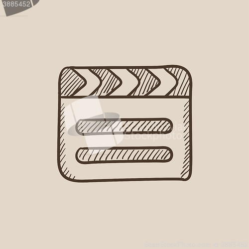 Image of Clapboard sketch icon.