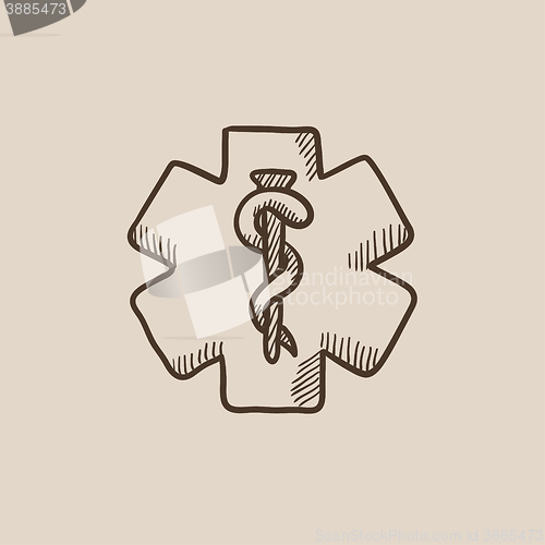 Image of Medical symbol sketch icon.