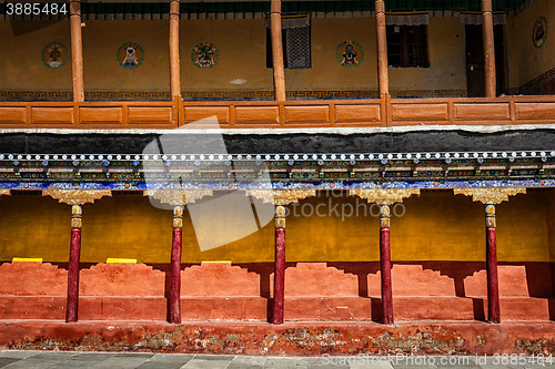 Image of Tibetan architecture in Thiksey monastery