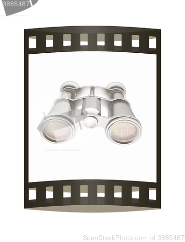 Image of binoculars. The film strip