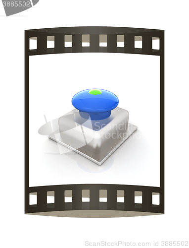 Image of Emergency Button 3d icon. The film strip
