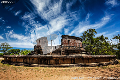 Image of Ancient Vatadage Buddhist stupa, Sri Lanka