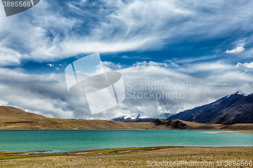 Image of Himalayan lake Kyagar Tso, Ladakh, India