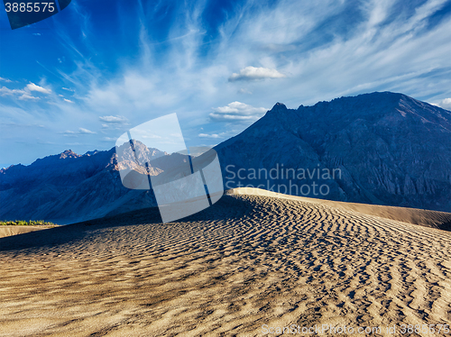 Image of Sand dunes in mountains