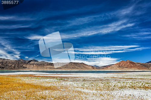 Image of Mountain lake Tso Kar in Himalayas