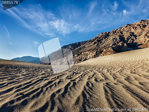 Image of Sand dunes in mountains