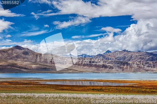 Image of Mountain lake Tso Kar in Himalayas