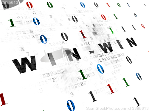 Image of Business concept: Win-Win on Digital background