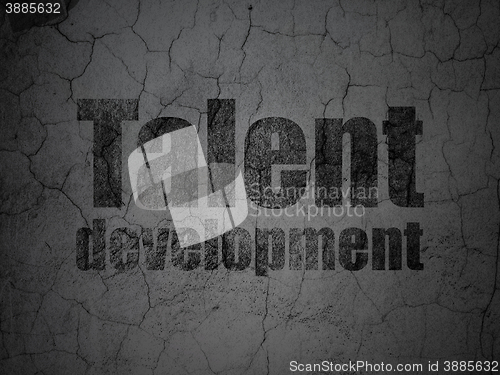 Image of Studying concept: Talent Development on grunge wall background
