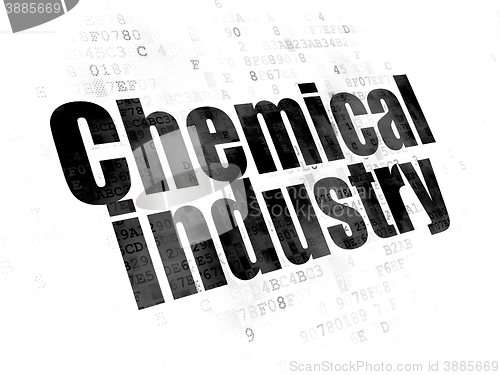 Image of Industry concept: Chemical Industry on Digital background