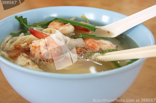 Image of Chinese prawn noodle soup