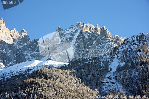 Image of Chamonix mountains