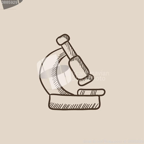 Image of Microscope sketch icon.