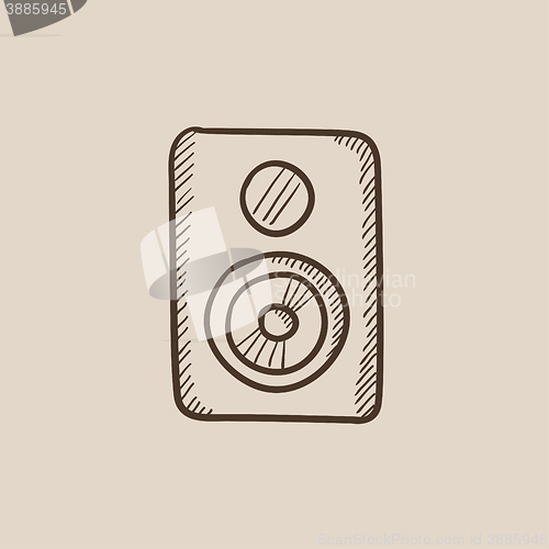Image of MP3 player sketch icon.