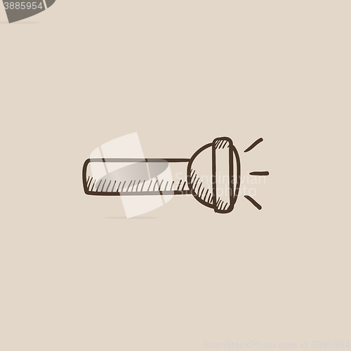 Image of Flashlight sketch icon.