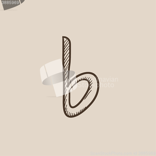 Image of Musical note sketch icon.