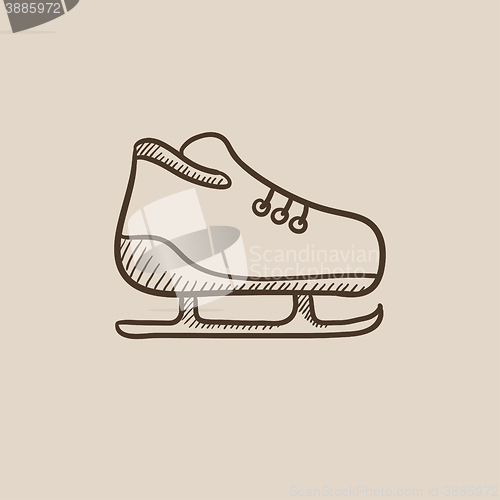 Image of Skate sketch icon.