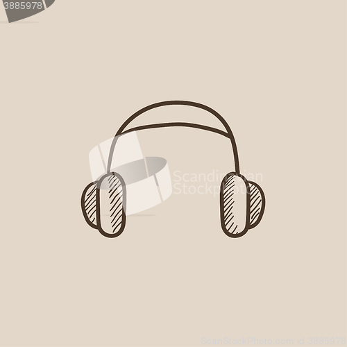 Image of Headphone sketch icon.