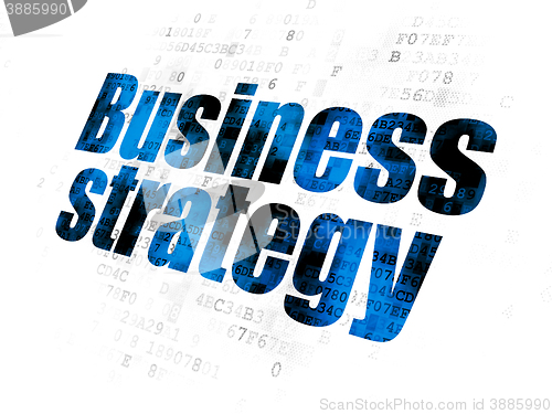 Image of Business concept: Business Strategy on Digital background