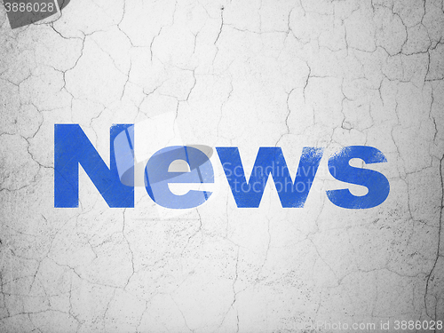 Image of News concept: News on wall background