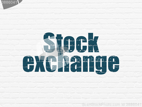 Image of Business concept: Stock Exchange on wall background