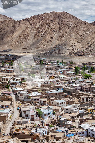 Image of Aerial view of Leh, Ladakh, India