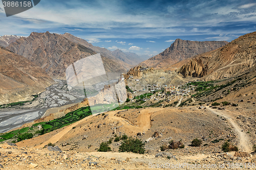 Image of View of Spiti valley in Himalayas