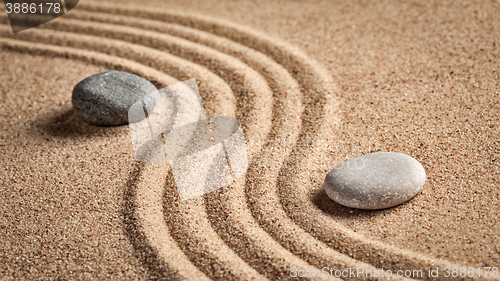 Image of Japanese Zen stone garden