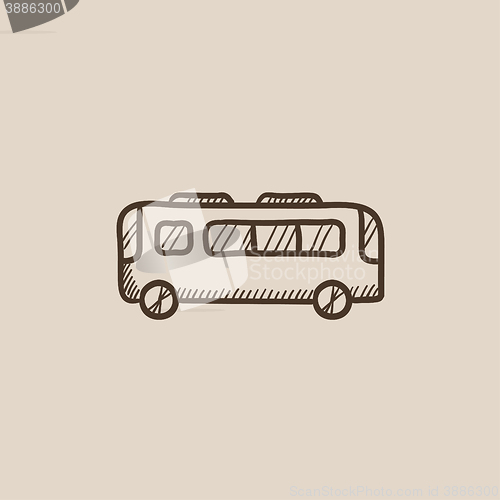 Image of Bus sketch icon.