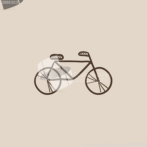 Image of Bicycle sketch icon.