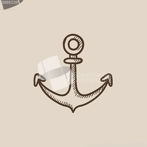 Image of Anchor sketch icon.