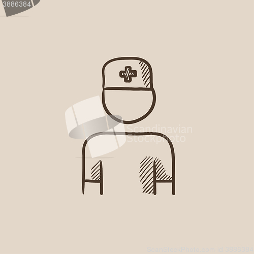 Image of Nurse sketch icon.