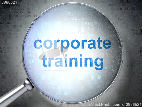 Image of Learning concept: Corporate Training with optical glass