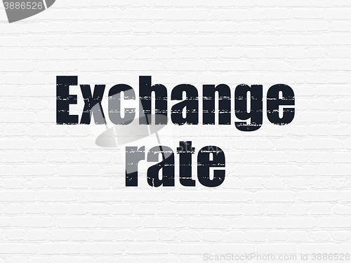 Image of Banking concept: Exchange Rate on wall background